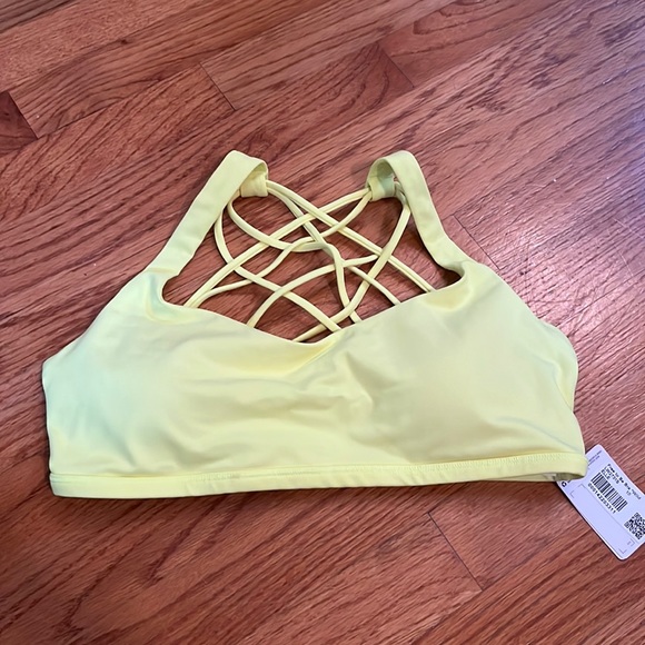 lululemon athletica Other - Lululemon Free to be Wild Bra 10 neon yellow